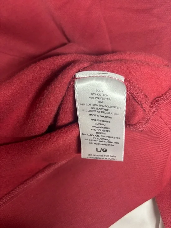 Life Is Good Men's Deep Red Flag Graphic Crew Sweatshirt, size L - Picture 6 of 6